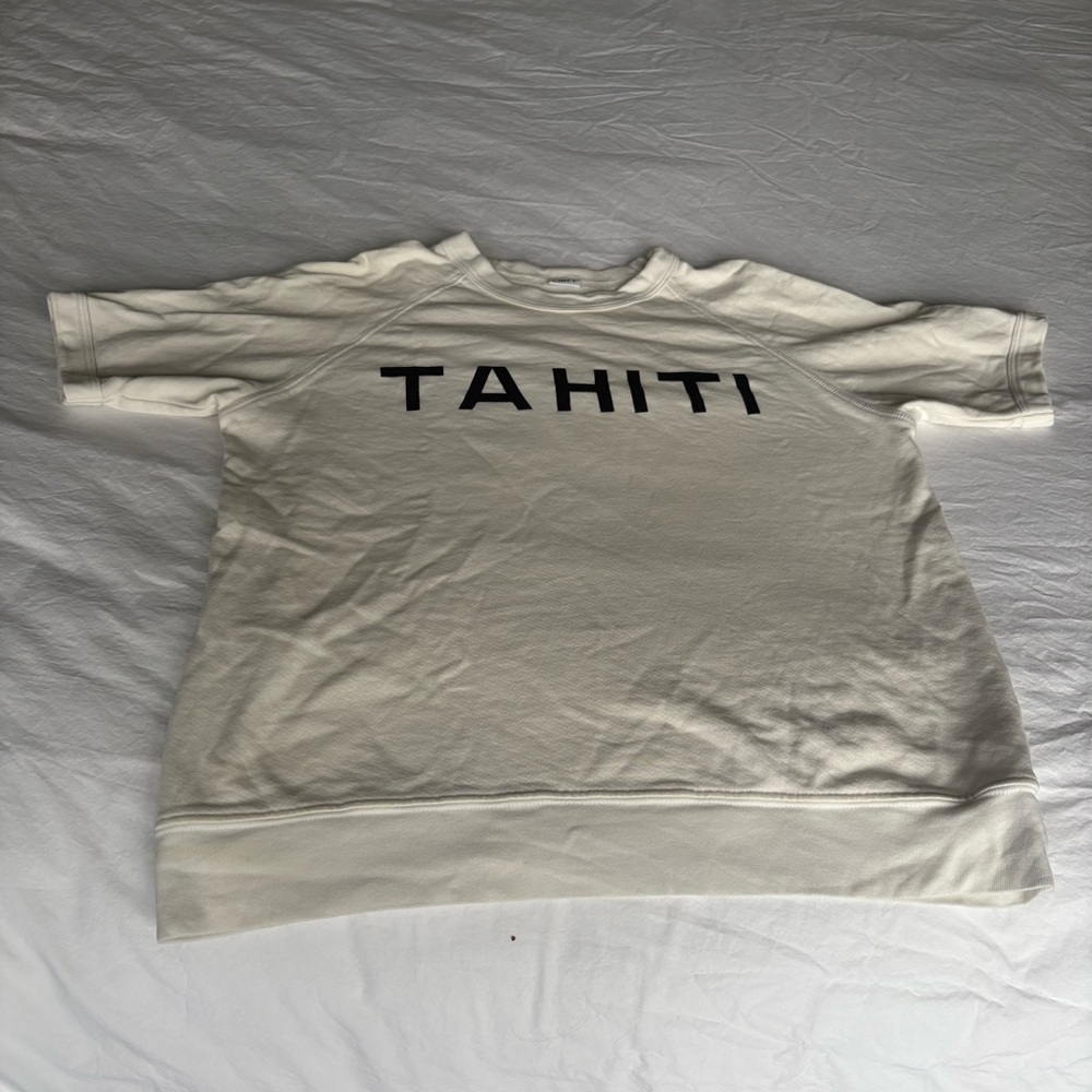 Clare V White Tahiti Sweatshirt